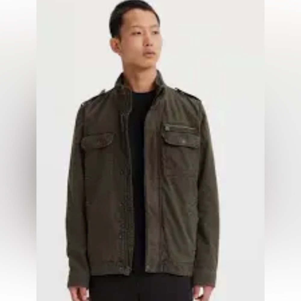 Levis Men's Army Green Jacket military  looking style coat  XL